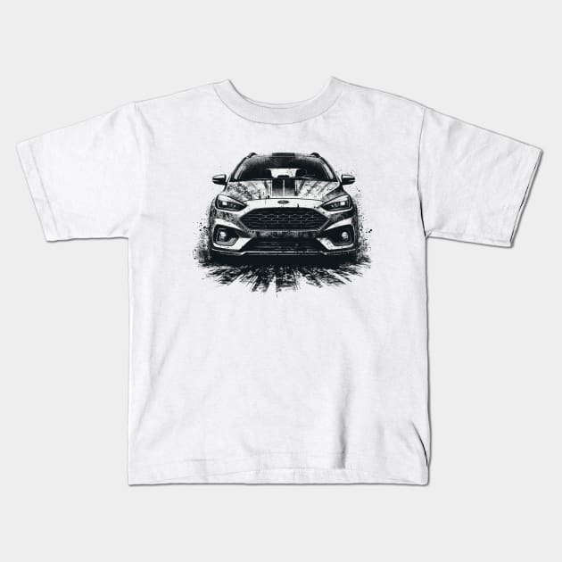 Ford Focus Kids T-Shirt by Vehicles-Art